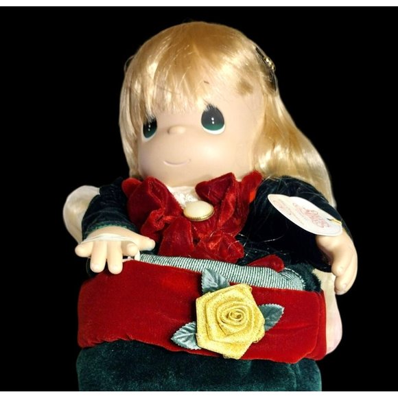 Vintage Precious Moments Gabrielle Christmas Stocking Doll 2001 Box Tags 15" - Picture 10 of 10